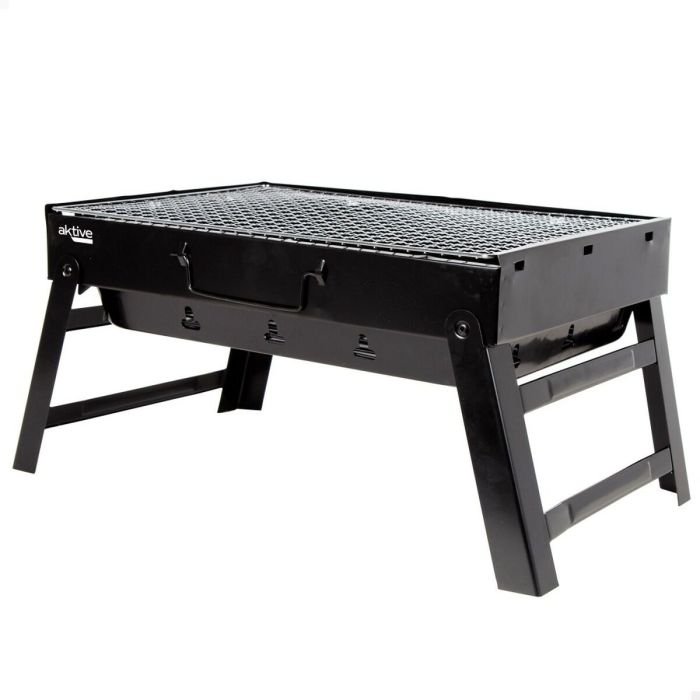 Barbecue Portable Aktive Rectangulaire Noir 50 x 23 x 30 cm (2 Unités) 6