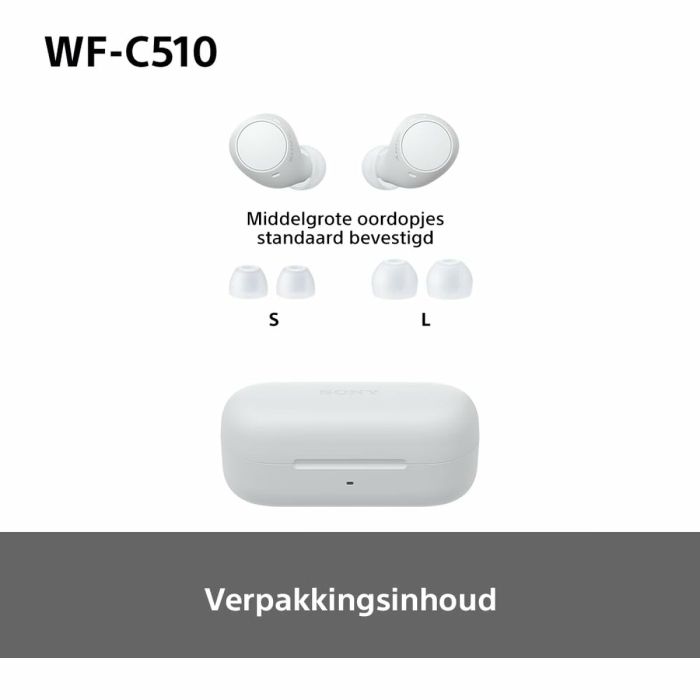 Oreillette Bluetooth Sony WF-C510 Blanc 36 Oreillette Bluetooth Sony WF-C510 Blanc 36