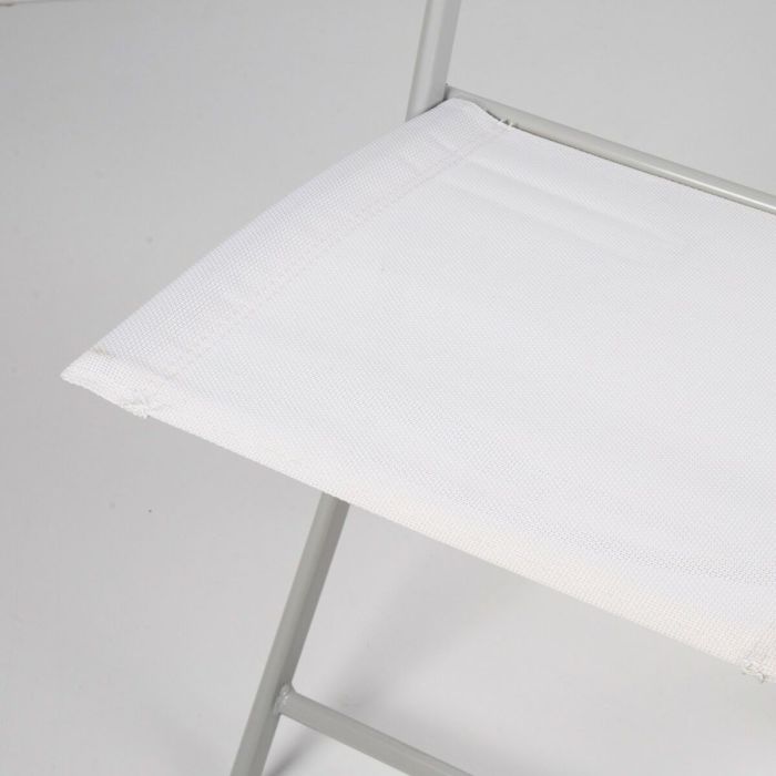 Chaise Pliante Aktive Blanc 46 x 81 x 55 cm (4 Unités) 4