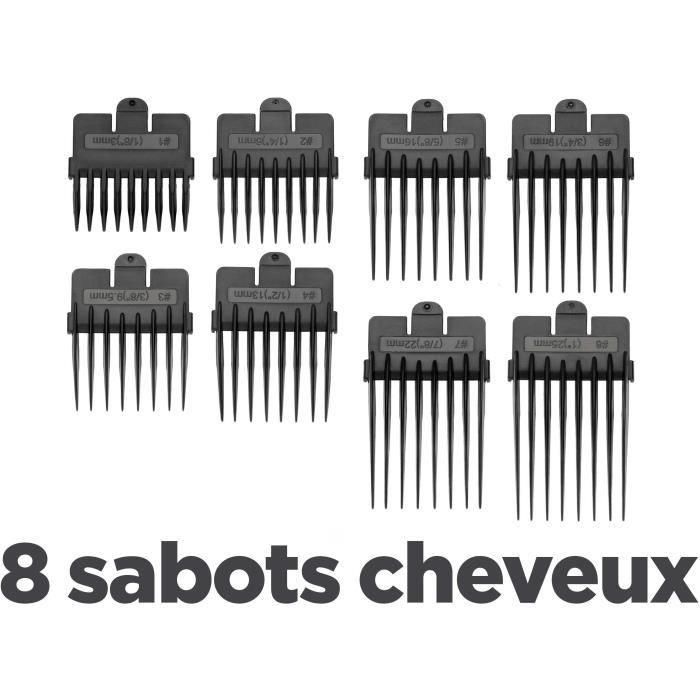 Tondeuse Cheveux - BaByliss - E695E - Lames en acier inoxydable - 8 guides de coupe - de 1 a 25mm 3 Tondeuse Cheveux - BaByliss - E695E - Lames en acier inoxydable - 8 guides de coupe - de 1 a 25mm 3