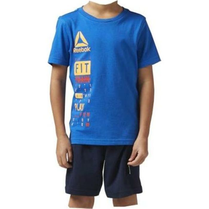 Ensemble de Sport pour Enfants Reebok BK4380 Bleu 1