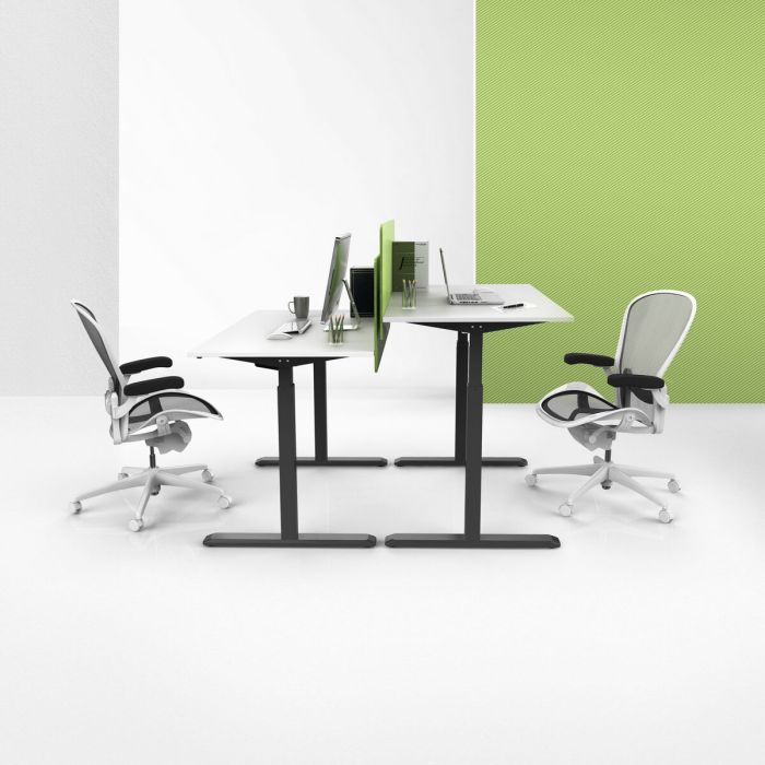 Support de bureau motorisé Aisens DF01B-079 Noir Acier 10 Support de bureau motorisé Aisens DF01B-079 Noir Acier 10