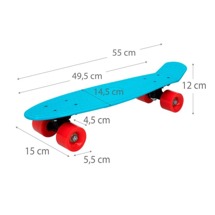 Skateboard Colorbaby Bleu (6 Unités) 2 Skateboard Colorbaby Bleu (6 Unités) 2