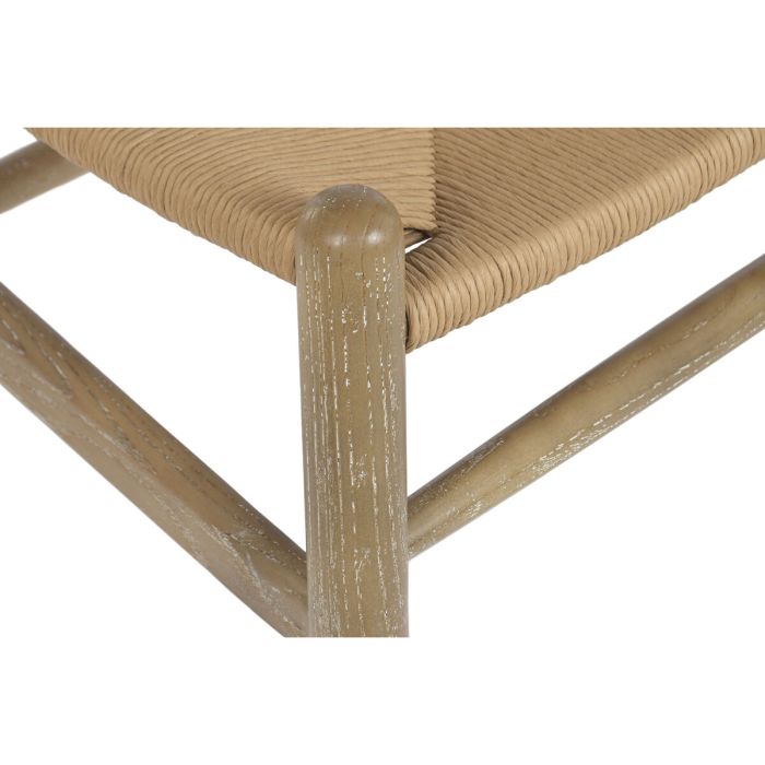 Chaise de Salle à Manger Home ESPRIT Naturel Rotin Bois 55 x 46 x 80 cm 6