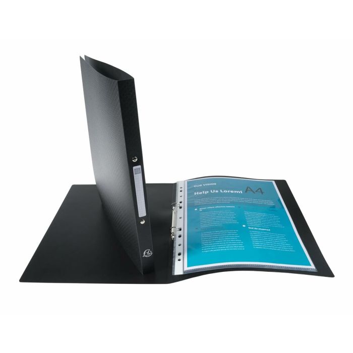 Reliure à anneaux Exacompta Noir A4 (20 Unités) 4