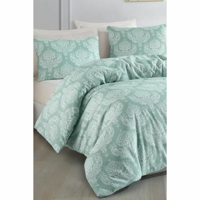 Parure de couette Vert Lit king size 3 Pièces 3