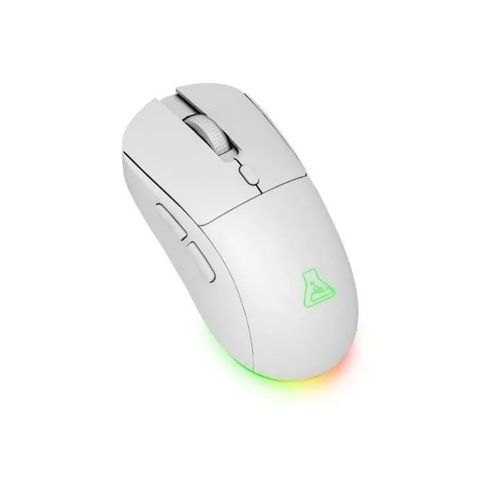 The G-Lab TUNGSTEN EX W - Combo gamer sans fil clavier AZERTY et souris 6400 DPI avec 32 macros configurables - Blanc