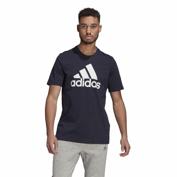 T-shirt à manches courtes homme Essentials Big Logo Adidas Legend Ink Bleu 0 T-shirt à manches courtes homme Essentials Big Logo Adidas Legend Ink Bleu 0