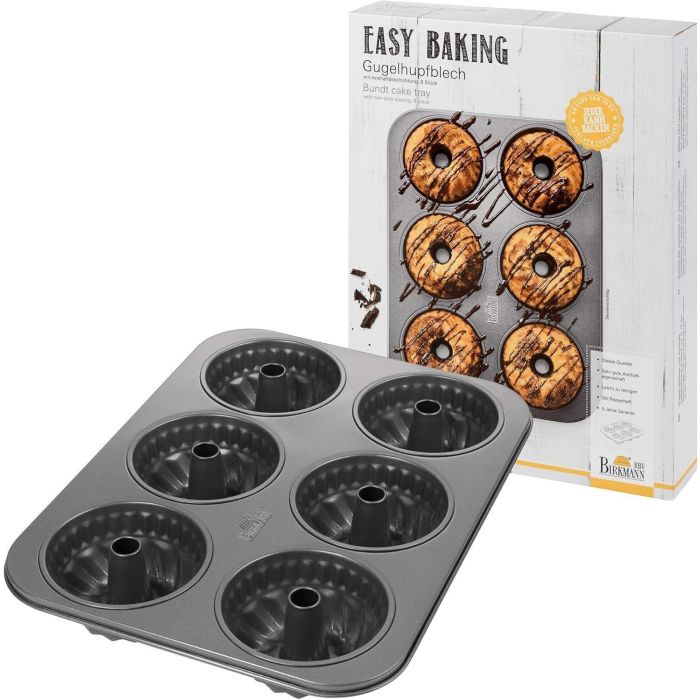 Plaque de cuisson cake - BIRKMANN - EASY BAKING - Acier carbone - Anti adhésif - Ø10 cm, 35 x 27 x 5 cm 0 Plaque de cuisson cake - BIRKMANN - EASY BAKING - Acier carbone - Anti adhésif - Ø10 cm, 35 x 27 x 5 cm 0