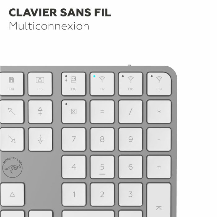 Clavier Mobility Lab KMP2000W Blanc 13
