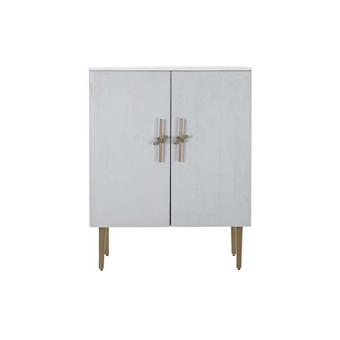 Armoire DKD Home Decor Blanc Doré Fer Bois de manguier 85 x 45 x 110 cm BAR 2
