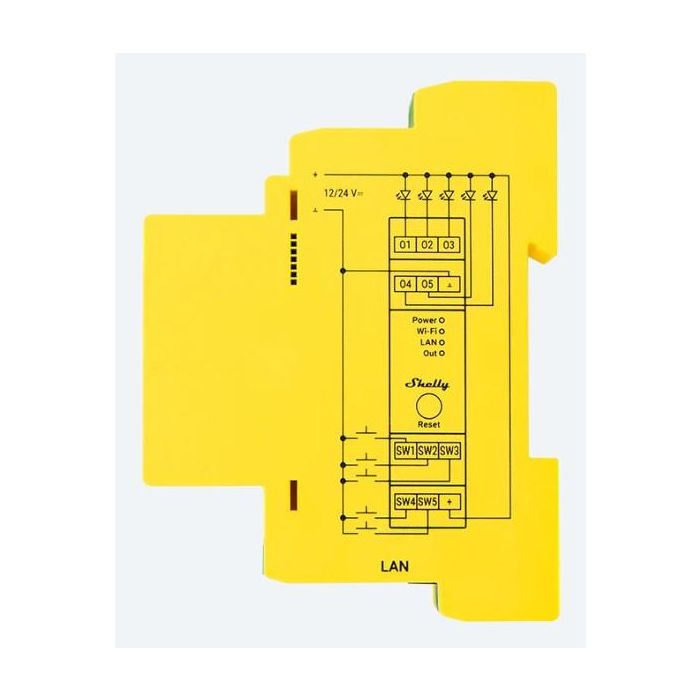 Shelly Relais "Pro RGBWW PM" WLAN LED Lichtcontroller LAN BT 3 Shelly Relais "Pro RGBWW PM" WLAN LED Lichtcontroller LAN BT 3