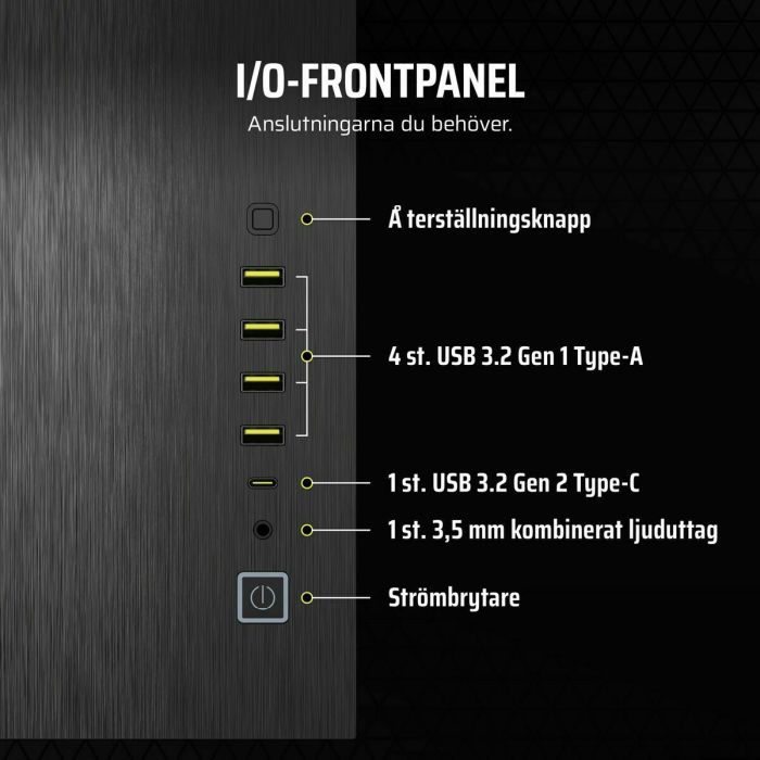 Boîtier ATX semi-tour Corsair 6500X Noir
