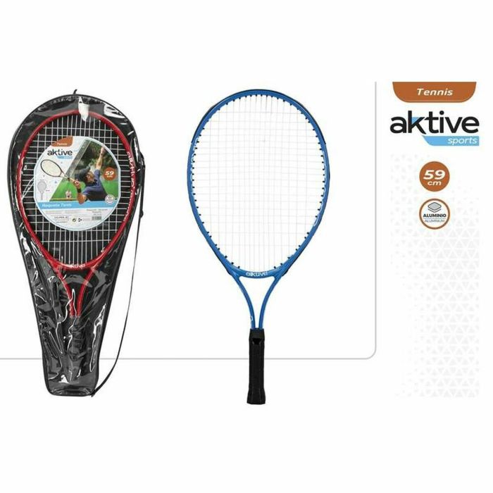 Raquette de Tennis Aktive Bleu Rouge (59 cm) Enfant