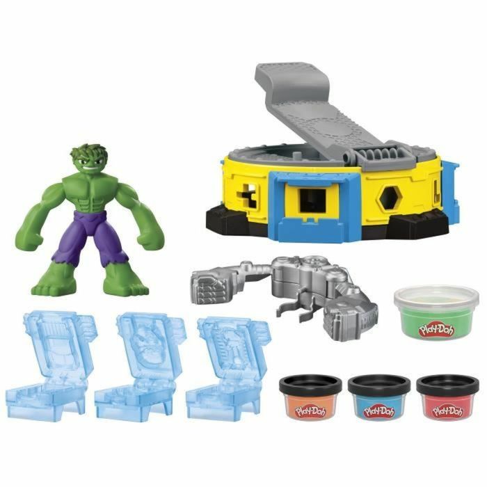 Pâte à modeler en argile Play-Doh Hulk Smash It All Multicouleur 5