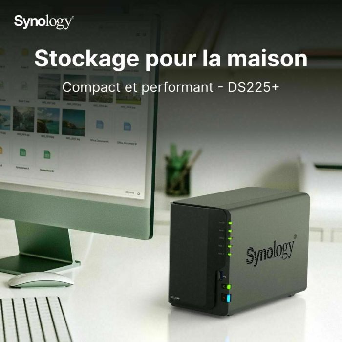 Stockage en Réseau NAS Synology DS225+ Noir Intel Celeron J4125 3 Stockage en Réseau NAS Synology DS225+ Noir Intel Celeron J4125 3