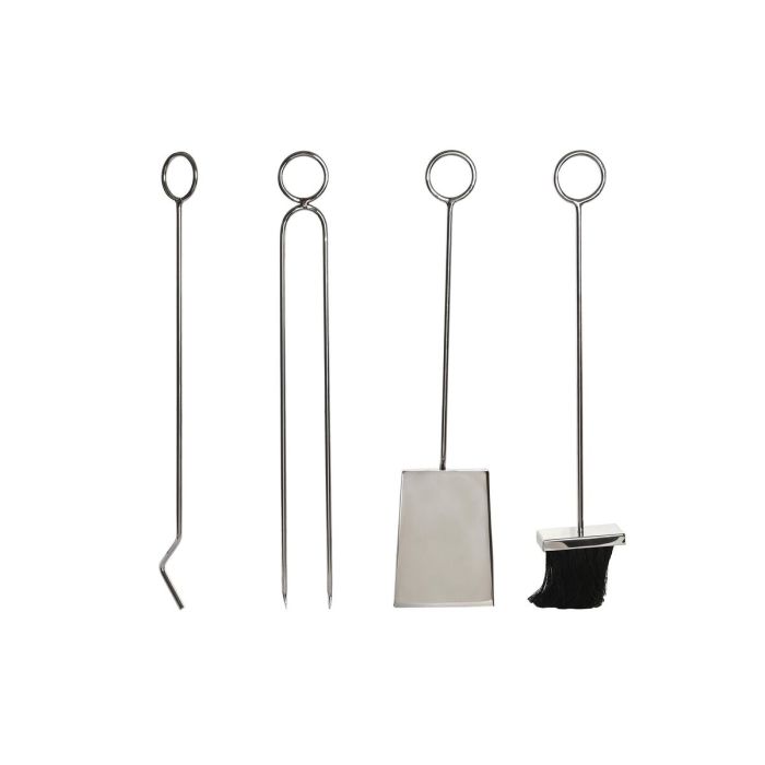 Support pour bois de chauffage DKD Home Decor Acier inoxydable (30 x 20 x 60 cm) 2