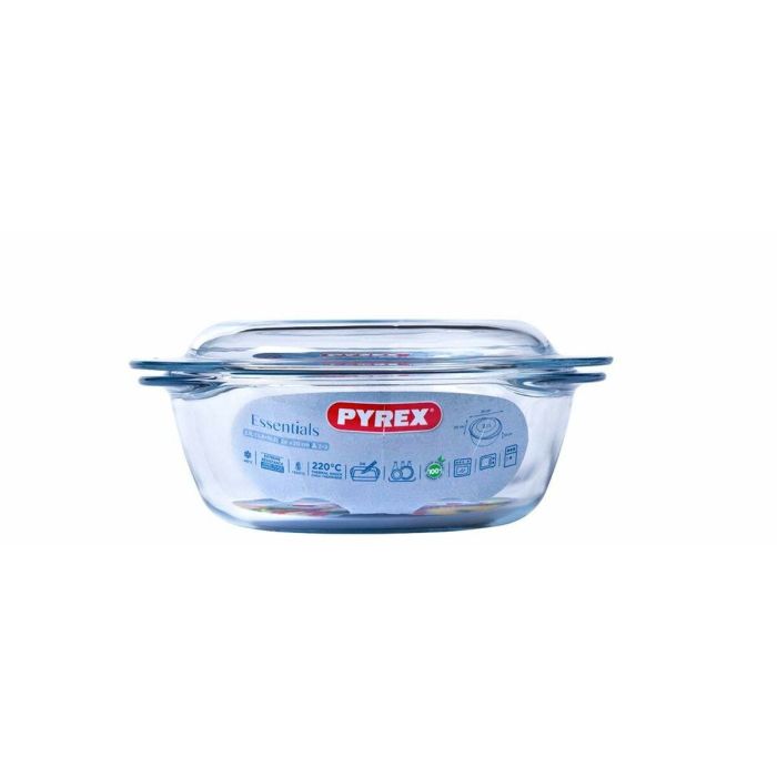 Casserole avec Couvercle Pyrex Transparent 21 L 4 Casserole avec Couvercle Pyrex Transparent 21 L 4