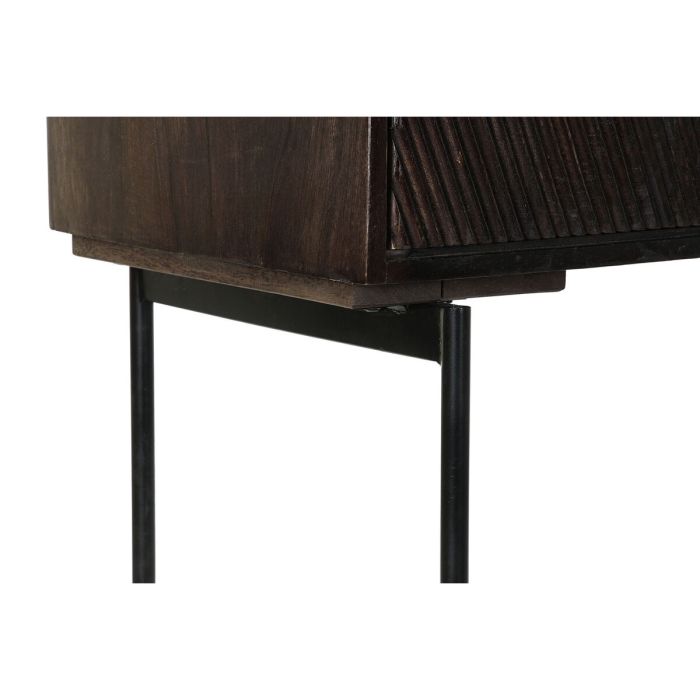 Buffet DKD Home Decor Noir Brun foncé Métal Bois de manguier 84 x 43 x 153,5 cm 9