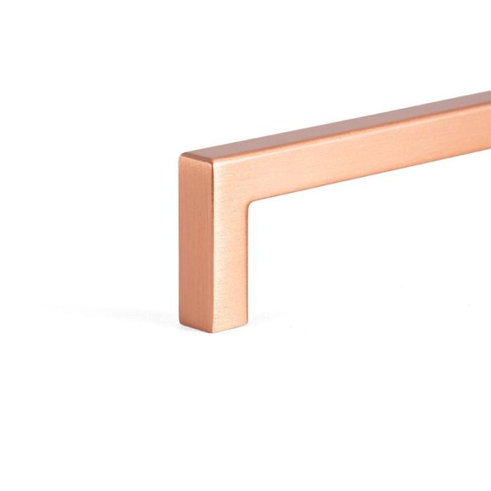 Tirador Zamak ''U'' Acabado Cobre Cepillad Dist. Agujero Dist. 192Mm. Viefe 2