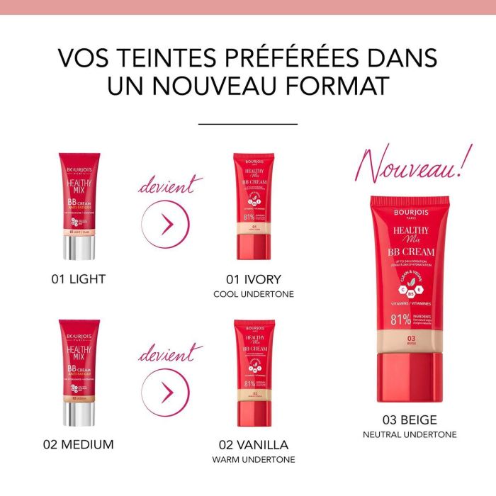Base de Maquillage Crémeuse Bourjois HEALTHY MIX 30 ml 8