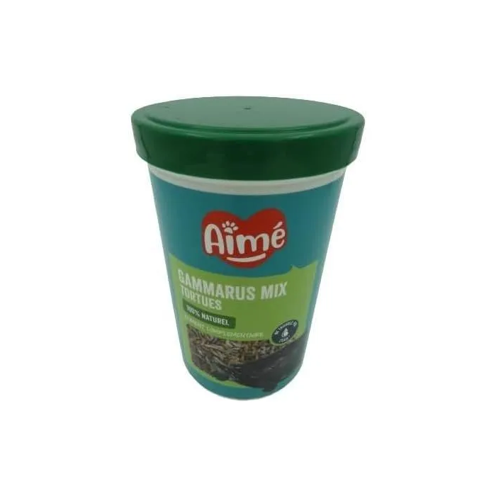 Aime Aliment principal crevettes gammarus pour tortue 1l 4