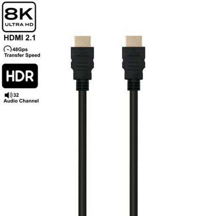 Câble HDMI Ewent EC1325 Noir 10 m 1 Câble HDMI Ewent EC1325 Noir 10 m 1