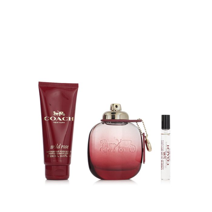 Set de Parfum Femme Coach Wild Rose EDP 3 Pièces