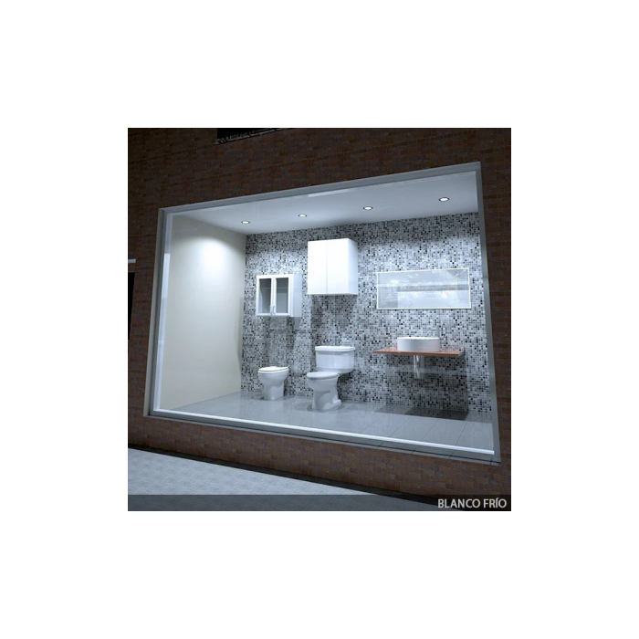 Plaque LED 9W 900Lm Blanc Froid Nickel Satiné 230V AC [HO-PLCIR9WHPNS-9W-CW] 3