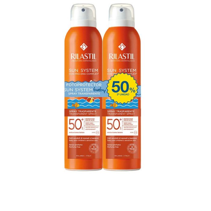Rilastil Sun System Spf50+ Baby Spray Transparent Pack 2 X 200 mL