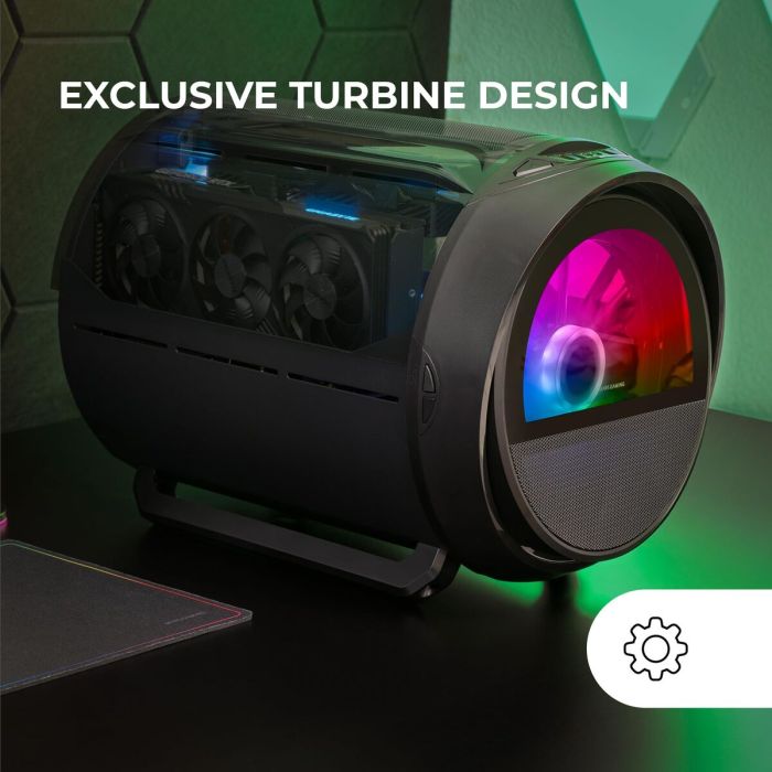 Boîtier ATX semi-tour Mars Gaming MCCYLON Noir 8