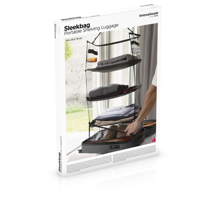 Etagère de rangement pliable portative pour bagages Sleekbag InnovaGoods 1 Etagère de rangement pliable portative pour bagages Sleekbag InnovaGoods 1