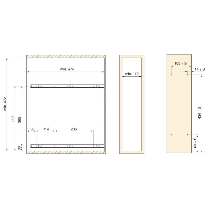 Emuca Porte-bouteilles extractible SupraMax, module 150mm, acier, chromé 3
