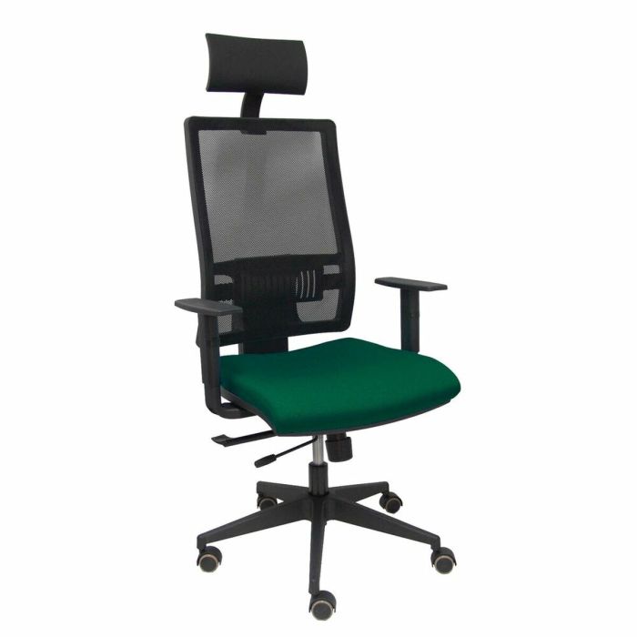 Chaise de Bureau avec Appui-tête Piqueras y Crespo B10CRPC Vert foncé Foncé