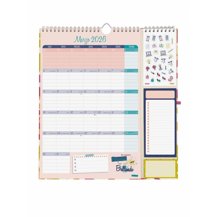 calendrier mural Finocam Multicouleur Papier 21,5 x 32,5 cm 1