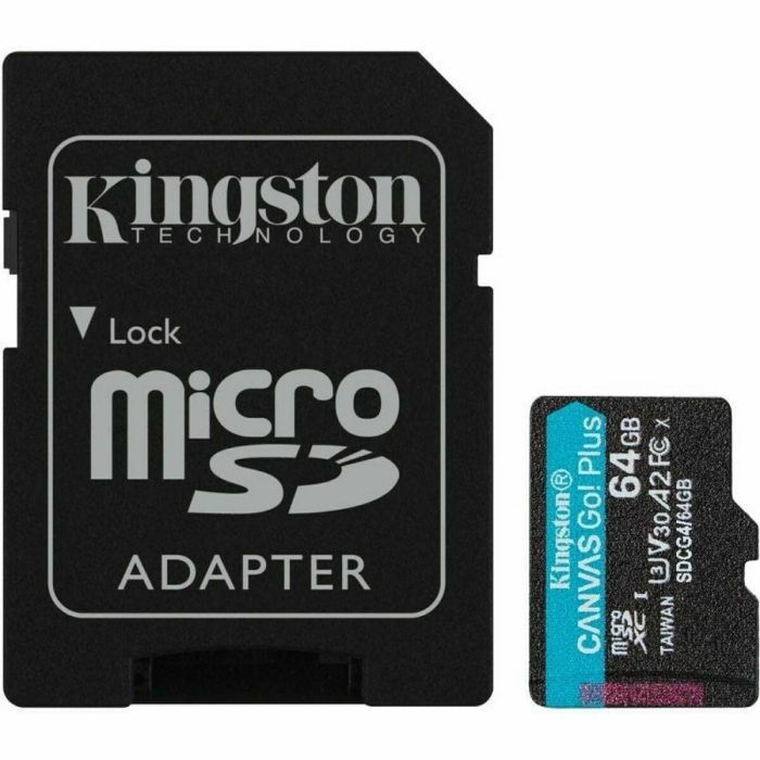 Carte Mémoire Micro SD avec Adaptateur Kingston SDCG4/64GB 64 GB 30