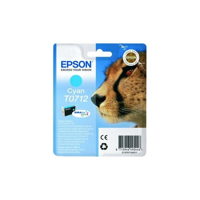 Epson Tinte T071240 Cyan 1 Epson Tinte T071240 Cyan 1