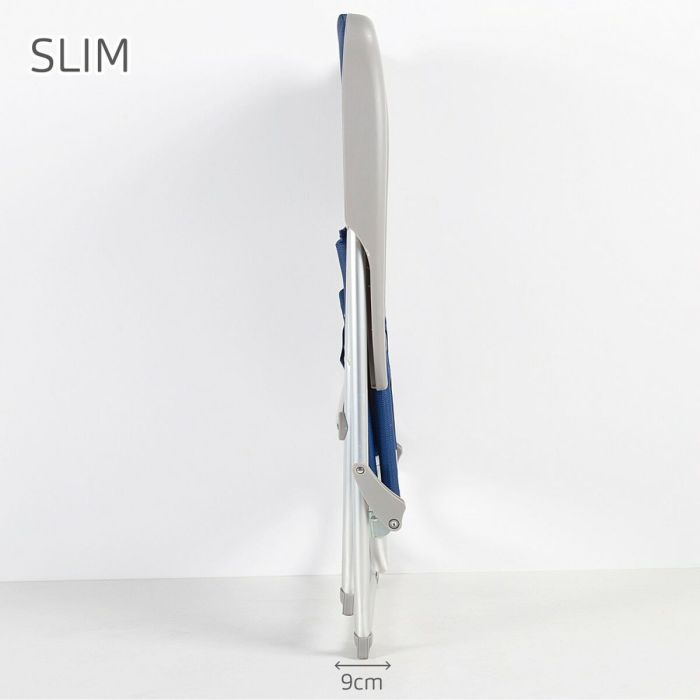 Chaise de Plage Aktive Blue marine 47 x 94 x 60 cm (4 Unités) 5 Chaise de Plage Aktive Blue marine 47 x 94 x 60 cm (4 Unités) 5