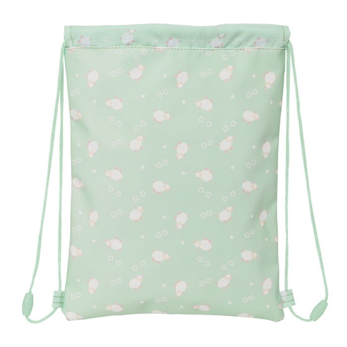 Sac à dos serré par des ficelles Safta Ovejita Vert (26 x 34 x 1 cm) 3 Sac à dos serré par des ficelles Safta Ovejita Vert (26 x 34 x 1 cm) 3