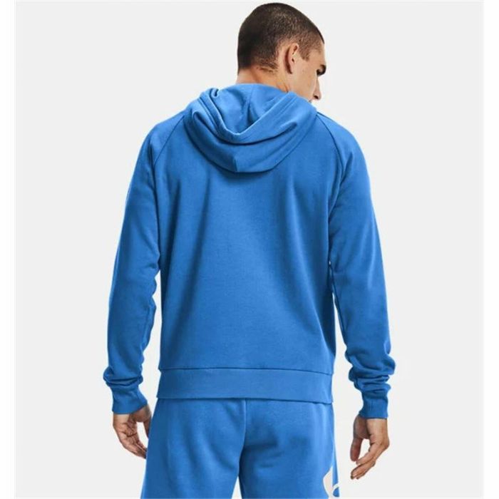 Sweat à capuche homme Under Armour Rival Big Logo Bleu 3