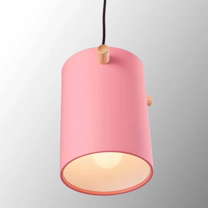 Lampe Suspendue Dahlia Métal et Bois Hauteur Réglable SKD-P1011-S 16