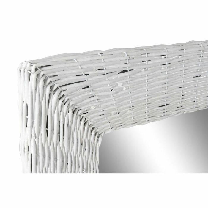 Miroir mural DKD Home Decor Blanc Cottage Tressé 87 x 4 x 147 cm 2