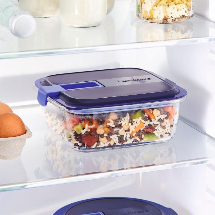 Recipiente Cuadrado Hermético Vidrio Easy Box Luminarc 122 cL