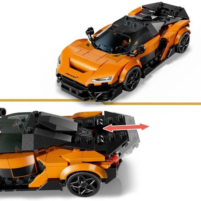 LEGO Speed Champions McLaren W1 77257 - Supercar de Course Orange en Brique - Jouet de Construction pour Enfants 9 Ans et Plus