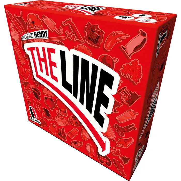 Asmodee The Line Rouge - Jeu de société de devinettes moderne et portable - 174 cartes - Version française Asmodee The Line Rouge - Jeu de société de devinettes moderne et portable - 174 cartes - Version française