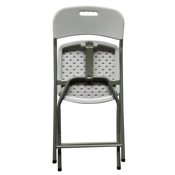 Ensemble de 2 Chaises Pliantes Structure en Acier Revêtement Poudre 42 x 42 x 87 cm Tube Acier Ø 19 x 1 mm 2 Ensemble de 2 Chaises Pliantes Structure en Acier Revêtement Poudre 42 x 42 x 87 cm Tube Acier Ø 19 x 1 mm 2