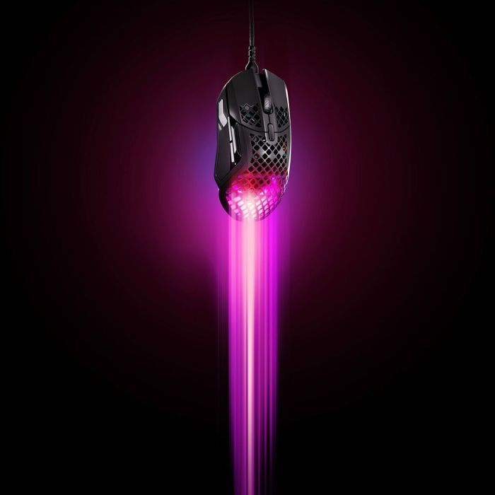 Souris Gaming SteelSeries Aerox 5 Jeux Noir Avec câble Lumières LED 7 Souris Gaming SteelSeries Aerox 5 Jeux Noir Avec câble Lumières LED 7