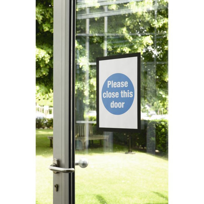Cadre d'affichage Durable Noir Transparent Magnétique Plastique 2 Pièces 4 Cadre d'affichage Durable Noir Transparent Magnétique Plastique 2 Pièces 4