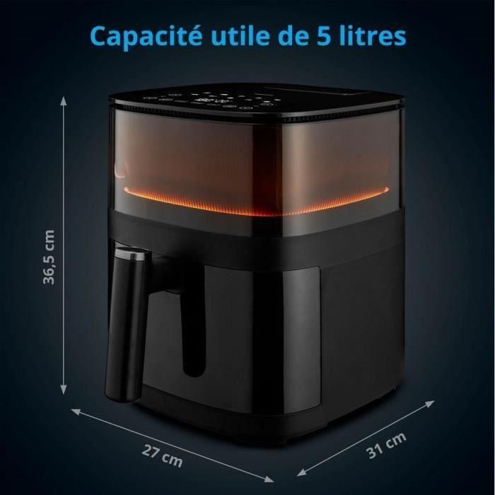 Friteuse a air chaud sans huile - MD 11780 - Température jusqu'a 230 °C - 10 programmes - 5 L - 1500 Watt 4