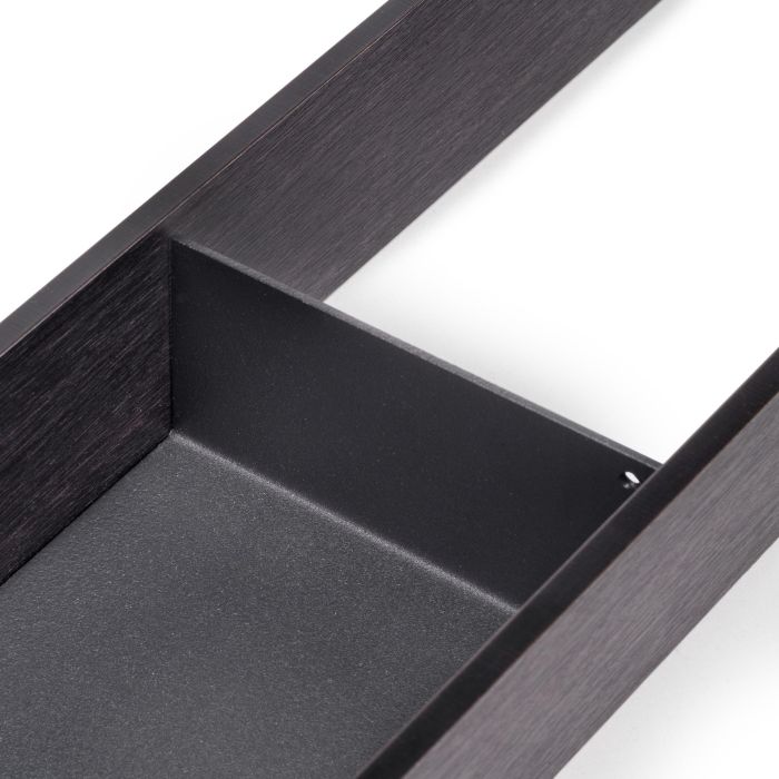 Emuca Orderbox Rangement de tiroirs, 100x470mm, Acier et Bois, Gris antracite 3